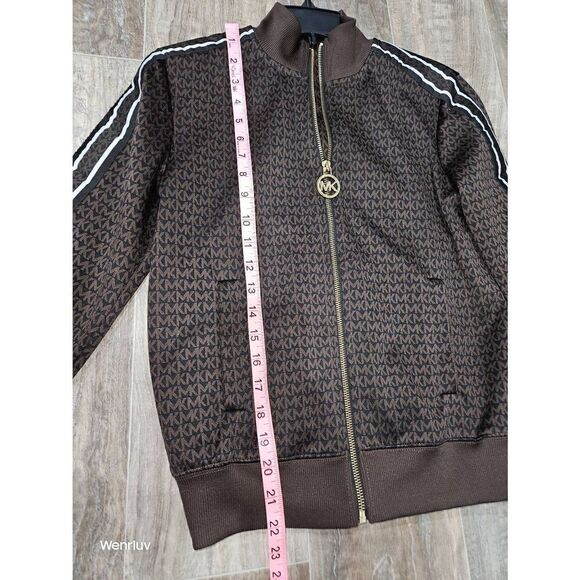 Michael Kors Logo Track Jacket Gold Detail - Picture 3 of 5